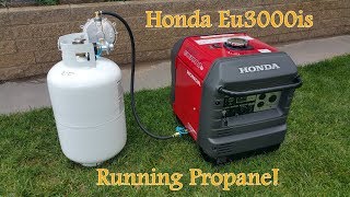 Honda EU3000is Hutch Mountain Propane Conversion Sneak Peek [upl. by Lehsar]