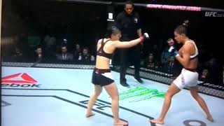 MMA Female Low Blow UFC [upl. by Rosenblatt]