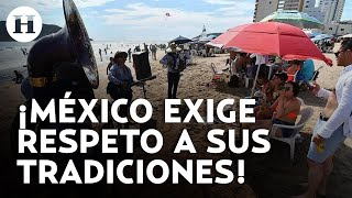 ¡La banda no se prohibirá en Mazatlán Gobierno de México pide a extranjeros respetar la cultura [upl. by Coben]