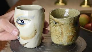 Pinching a custom made mug to fit your own hand ceramics mug DIYCoffeemug [upl. by Adlemy]