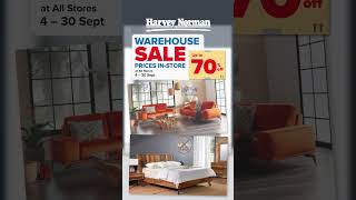 Warehouse Sale Prices Instore  At All Harvey Norman Stores [upl. by Eelsnia]