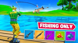 Using ONLY Fishing Loot to WIN Fortnite 2 [upl. by Euqinahc788]