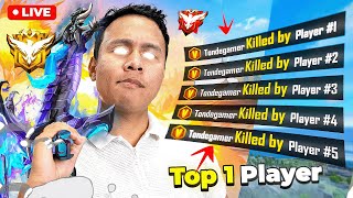 85000 Rank Score 😱 Top 1 Grandmaster Live Push with V Badge Youtubers freefire live tondegamer [upl. by Hardigg]