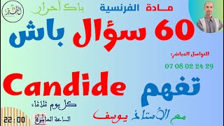 سلسلة 60 سؤال باش تفهم كانديد Candide du chapitre 1 au chapitre 10 20 questions pour comprendre [upl. by Erreipnaej]