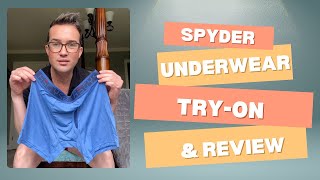 4K Trying on Spyder Boxer Briefs Comfort Fit amp Style Review [upl. by Chiaki230]