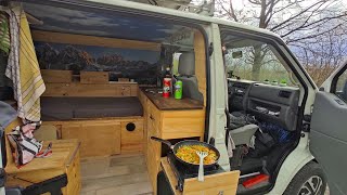 mit dem VW T4 mini camper wieder unterwegs  Kurzurlaub im Frühling 2024  Ben am Leben [upl. by Lilybelle]