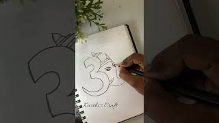 Easy Vinayagar Drawing ✨shortsfeed shortsvideo vinayagarchadhurthi ganesha vinayagar drawing [upl. by Eronel453]