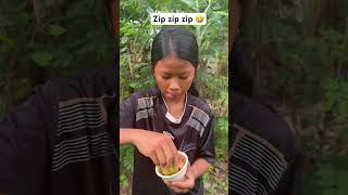 Zip zip zip 🤣🤣 edit food wildfruit eatingrice eatrice [upl. by Nollek]