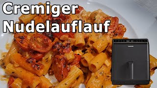 Cremiger Nudelauflauf Vegetarisch  aus der Heißluftfritteuse Dual Blaze von COSORI [upl. by Yatnuhs580]