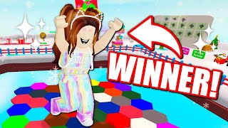 🥳 My FIRST WIN IN Color Block Of The YEAR 🥳 Roblox [upl. by Llenoil501]