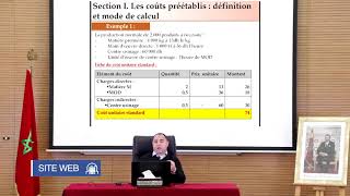 contrôle de gestion  les coûts préétablis et analyse des écarts  2ème séance [upl. by Mera]