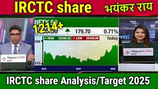 IRCTC share newsindian railway catering and tourism corporation share AnalysisTarget 2025 [upl. by Lletniuq60]