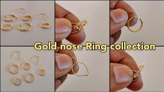 latest gold nose ring designs with price 2022beautiful gold nose pins for women [upl. by Rohn23]