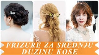 Svecane frizure za srednju duzinu kose 2018 [upl. by Brunelle]