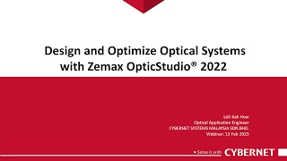 Design and Optimize Optical Systems with Zemax OpticStudio [upl. by Ajax]