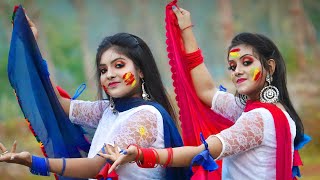 Dhim Tana Cover Dance  Mone Rong Legeche Basanta Eseche Dance Performance  Folk Creation [upl. by Dasteel292]