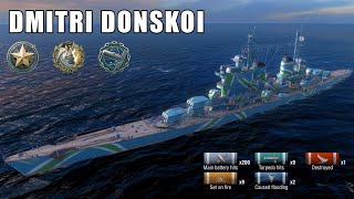 Dmitri Donskoi  128K Damage  World of Warships Blitz 2k 60fps [upl. by Abbey]