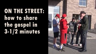 Christian Evangelism Sharing The Gospel On The Street In 312 Minutes [upl. by Barbaraanne18]