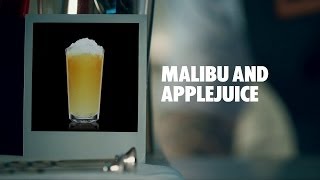 MALIBU AND APPLEJUICE DRINK RECIPE  HOW TO MIX [upl. by Ansel554]