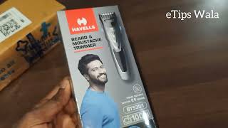 HAVELLS BT5301 Trimmer 100 min Runtime 20 Length Settings Grey  unboxing and review  Under RS 600 [upl. by Herrick]