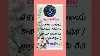 గణపతి శ్లోకం🌹🙏jaiganesh sanatandharmatelugu youtubeshorts ytshots shots shotfeed bhakti [upl. by Aznola]