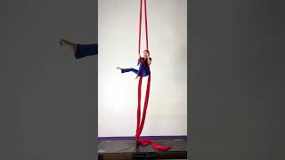 Aerial silks a sequence made of different climbs aerialfitonline aerialsilks circus aerialist [upl. by Smalley551]