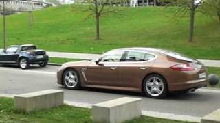 Porsche Panamera Turbo 970  University StuttgartVaihingen [upl. by Atiran]