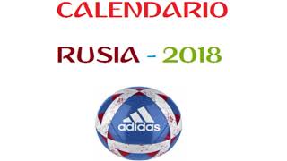 DESCARGAR  CALENDARIO RUSIA 2018  EN EXCEL FREE  GRATIS [upl. by Minton]