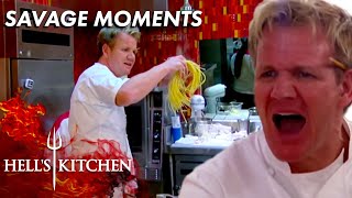 Gordon Ramsay Being Absolutely Savage  Hells Kitchen  Part One [upl. by Jenica]