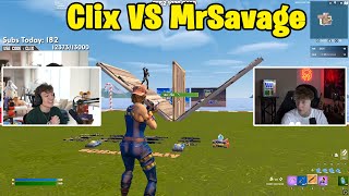 Clix VS MrSavage 1v1 Buildfights [upl. by Eceinert]