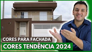 5 CORES TENDENCIA PARA FACHADA EM 2024 [upl. by Ycrep]