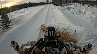 Plowing 20 cm fresh snow [upl. by Kcirdla]