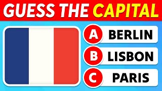 Guess 100 CAPITAL CITIES of the WORLD 🌎 Country Quiz  Easy to Impossible [upl. by Obie414]