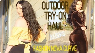 OUTDOOR TRYON HAUL  FASHION NOVA CURVE [upl. by Sapowith628]