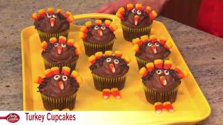 How to Make Turkey Cupcakes with Betty Crocker [upl. by Atenahs]