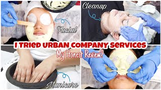 URBAN COMPANY Salon At Home Review  Facial Cleanup amp Manicure [upl. by Tnomyar]