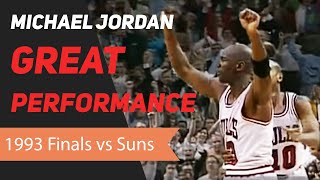 Michael Jordan 1993 NBA Finals Great Performance [upl. by Tonry768]