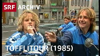 TöffliFerien 1985  Mit dem Mofa ins Tessin  SRF Archiv [upl. by Drawyah689]