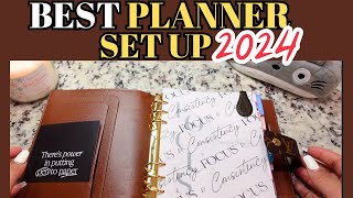 MY BEST PLANNER SETUP for 2024  LV GM AGENDA Erin Condren Inserts [upl. by Ardnnek]