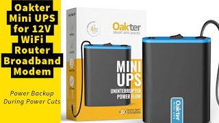 Unboxing  Oakter Mini UPS for WiFi Router [upl. by Emorej]