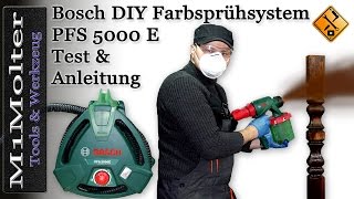 Bosch PFS 5000 E Feinsprühsystem  ausführlicher Test von M1Molter [upl. by Dranoc583]