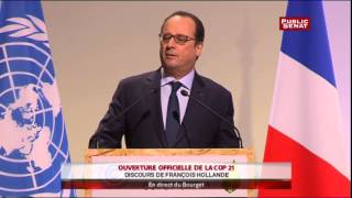 COP 21  discours douverture de François Hollande [upl. by Creedon]