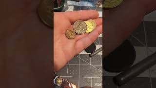 Coins for Leather Craft knight16 leather coin pattern diy hack [upl. by Longo338]