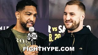 quotPOINT TO PROVEquot DOMINIC BREAZEALE VS OTTO WALLIN FINAL PRESS CONFERENCE amp FACE OFF [upl. by Nocaed357]