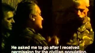 Ratko Mladic  Srebrenica Fontana Hotel 1  July 11 1995 [upl. by Godbeare]