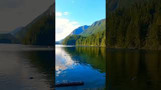 The beauty of nature Buntzen Lake BC Canada travel nature Vancouver [upl. by Haikan]