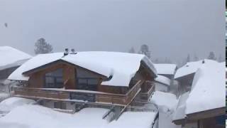 Schneechaos im Hüttendorf in Silberleiten  Zillertal Arena [upl. by Oivat]