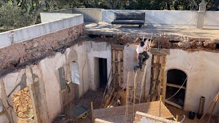 SUPPORTS FOR FLAT ROOF  Rendering the Cistern water tank  144 [upl. by Aseeram703]