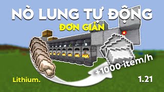 Minecraf Hệ Thống Lò Nung Tự Động Đơn Giản 121 [upl. by Rieger]