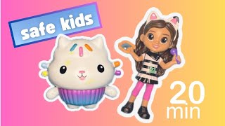 Matching Game Cakey MerCat DJ Catnip Gabby Dollhouse Toys Unboxing Learning Educational Safe Kids [upl. by Peter987]